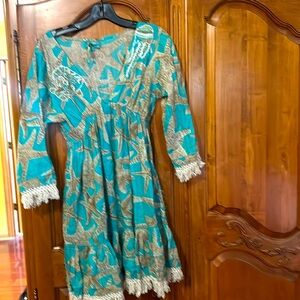 Star fish & fringe Designer cover up or dress